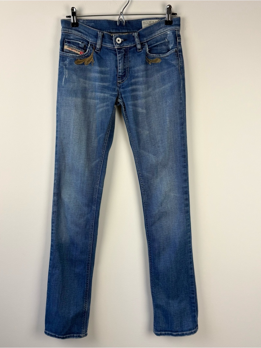 Vintage Diesel Embroidered Low Rise Jeans